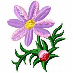 Flowers Embroidery Design 4